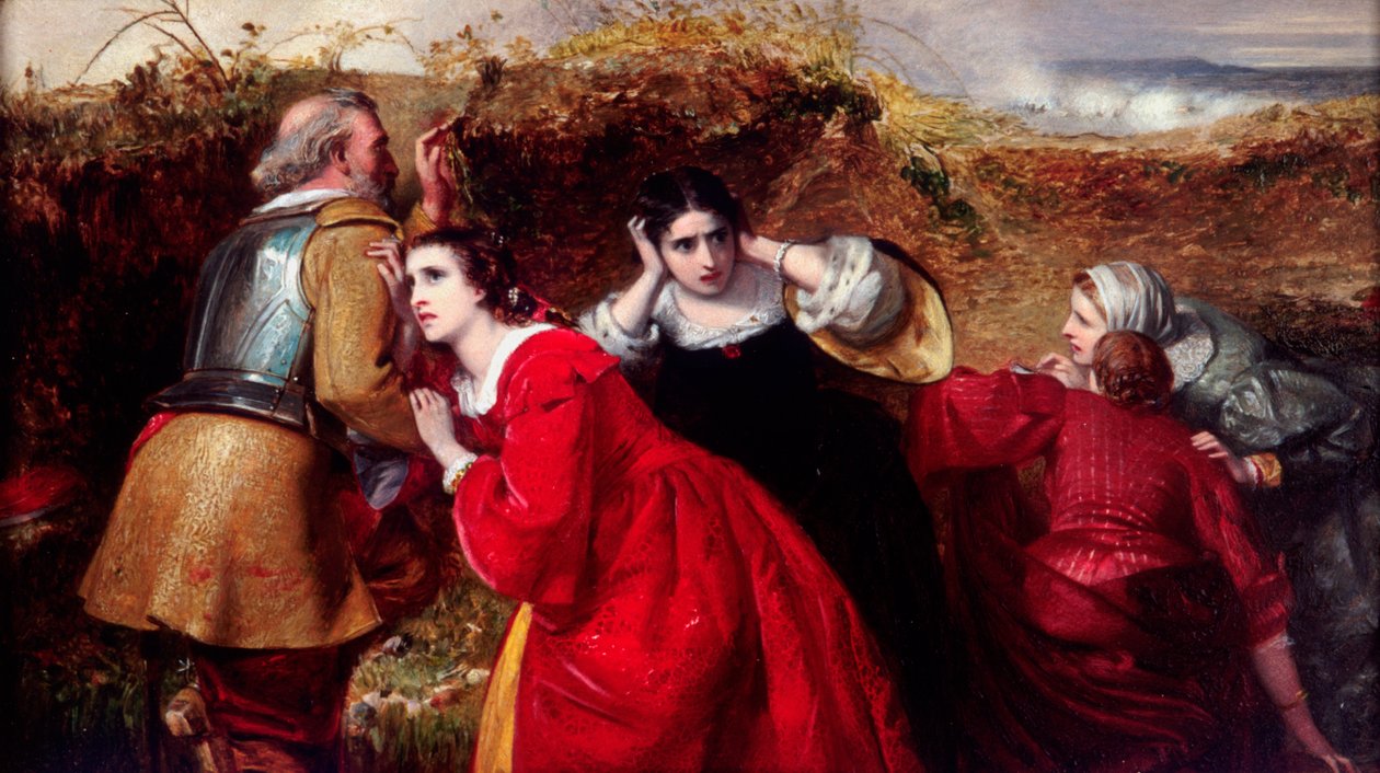 Het gevecht, scène uit de Engelse Burgeroorlog, ca. 1849-1866 door William James Grant