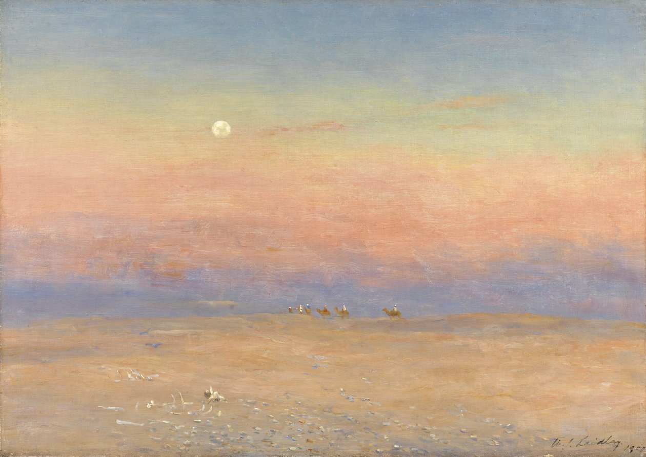 Woestijnkaravaan, 1900 door William James Laidlay