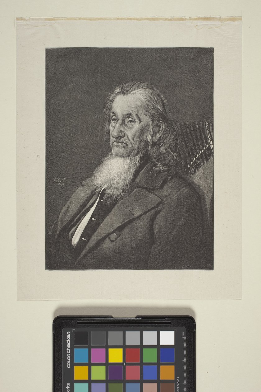 Portret van Allan Wardner door William James Linton