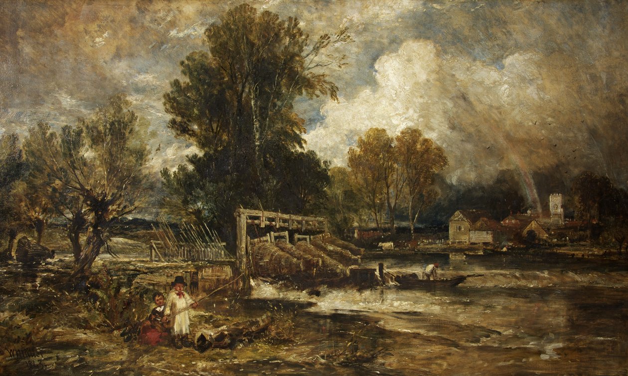 Palingvallen bij Goring door William James Muller
