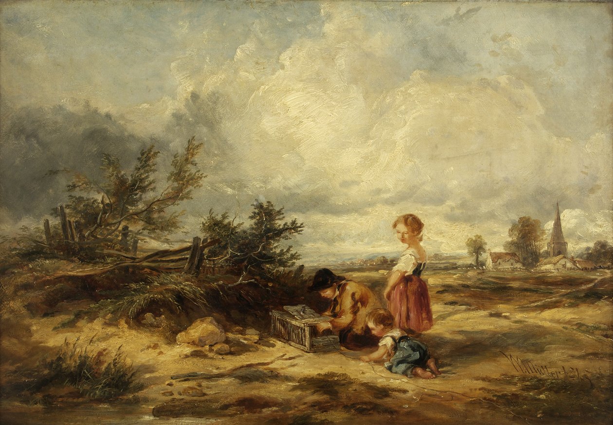 Hampstead Heath, de vogelval door William James Muller