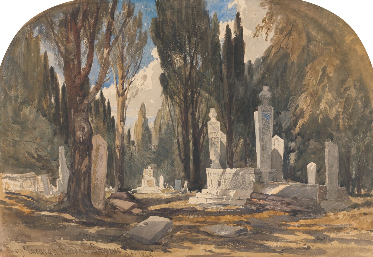 Bij de karavaanbrug, Smyrna door William James Muller