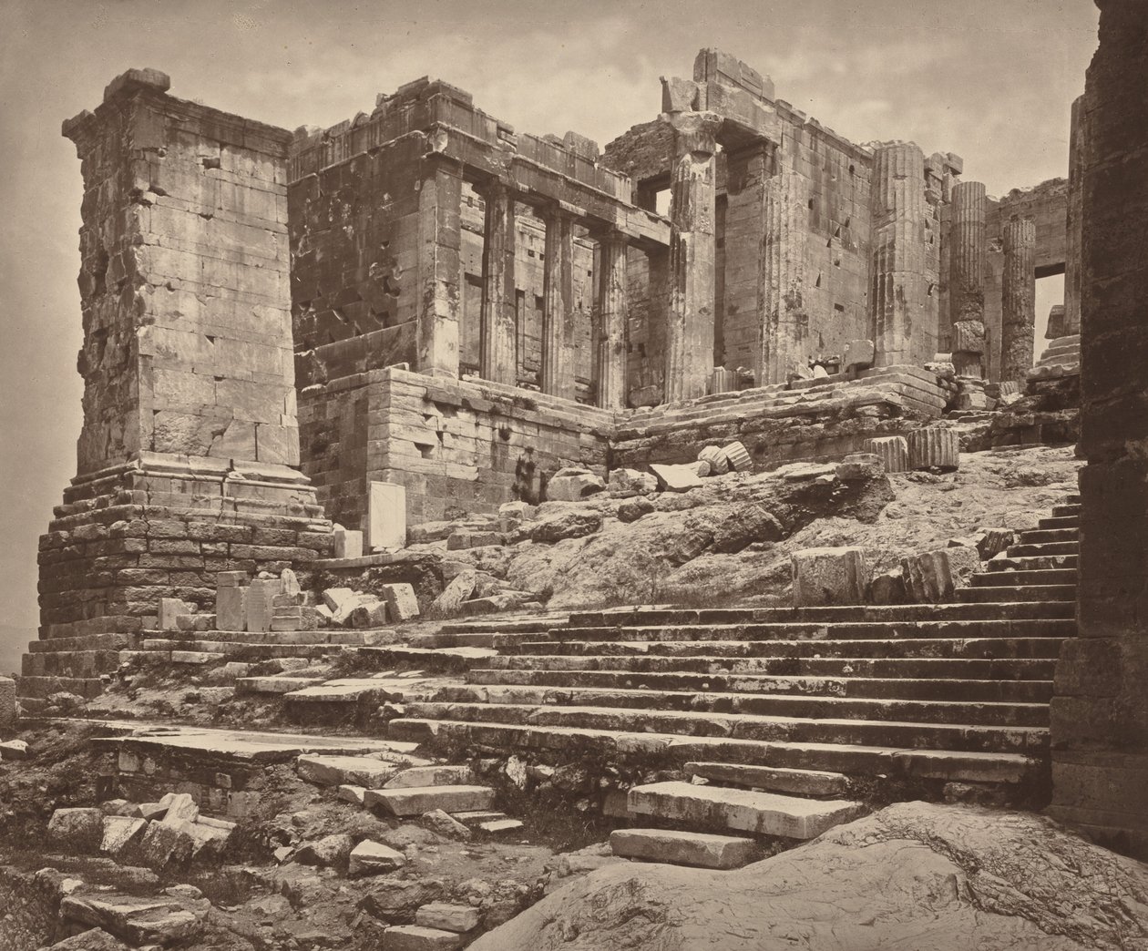 Propylaea vanuit het Zuidwesten door William James Stillman
