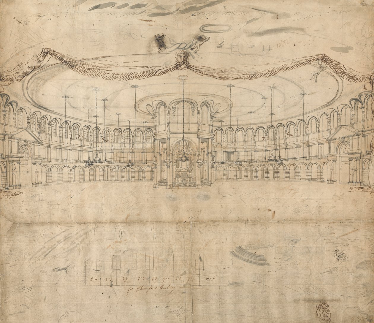 Ontwerp voor de Rotunda, Ranelagh Gardens door William John Newton