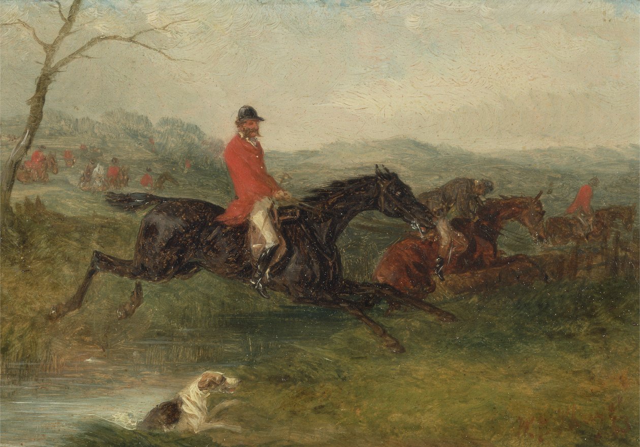 Vossenjacht: Een Beek Oversteken door William Joseph Shayer