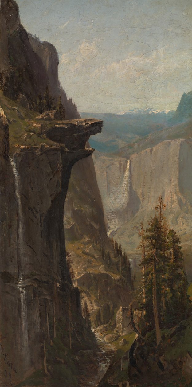 Yosemite Falls, vanaf Glacier Point door William Keith