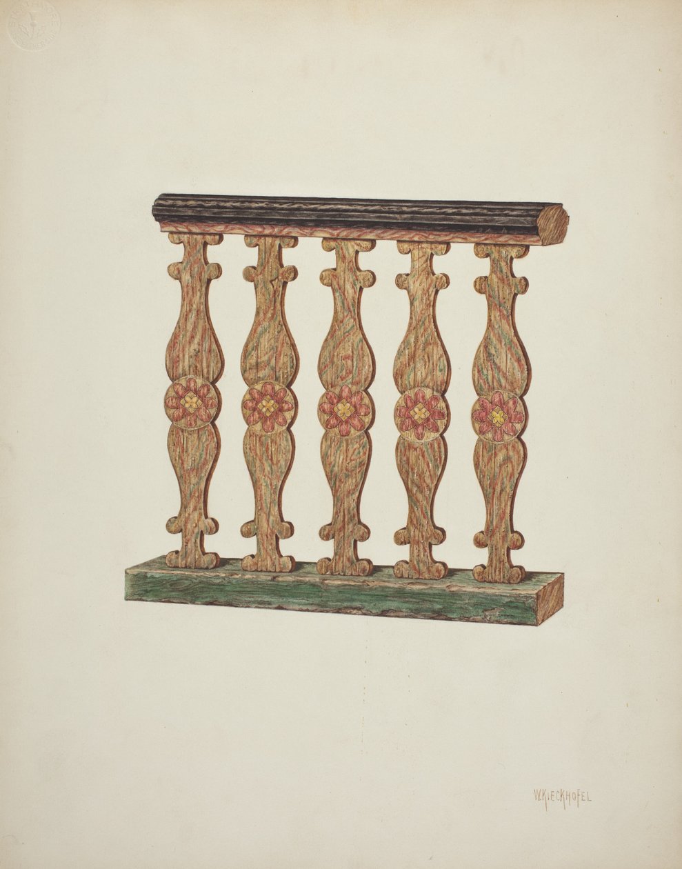 Koorhek, 1939 door William Kieckhofel