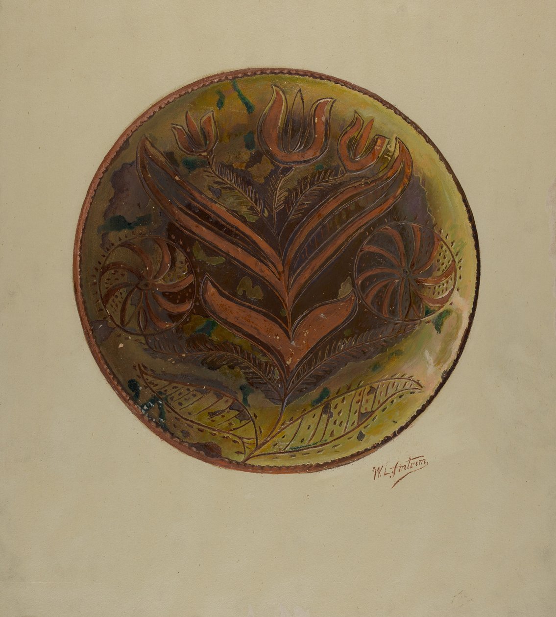 Pa. Duitse Plaat, ca. 1937 door William L Antrim