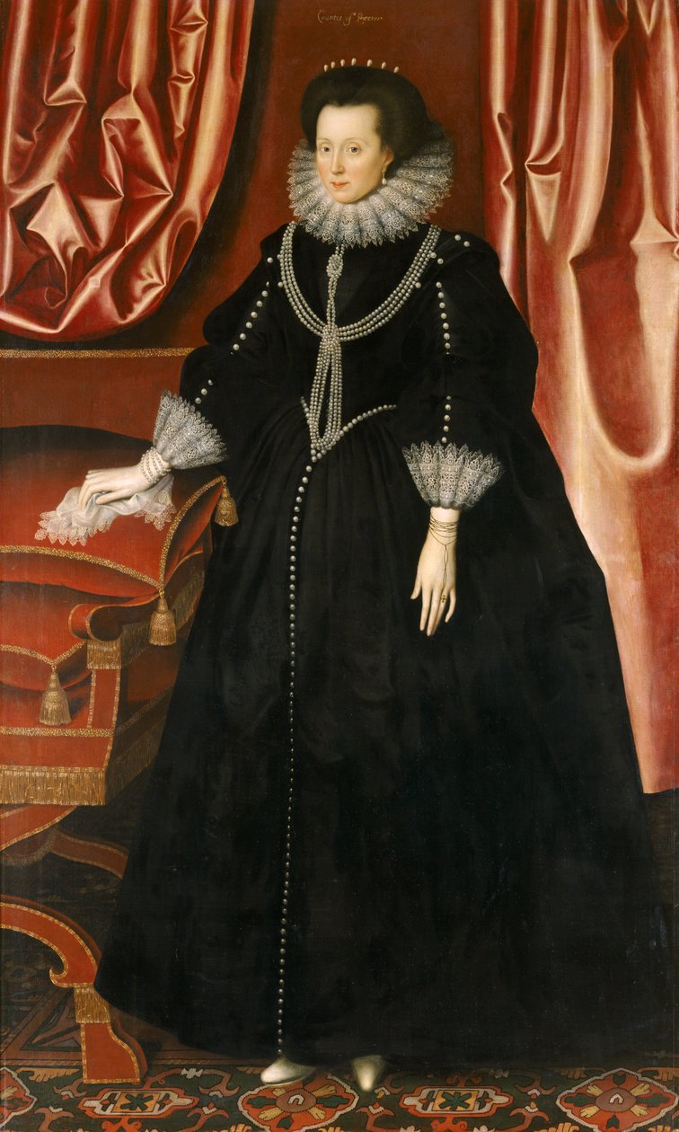 Elizabeth Drury, Gravin van Exeter, ca. 1615 door William Larkin