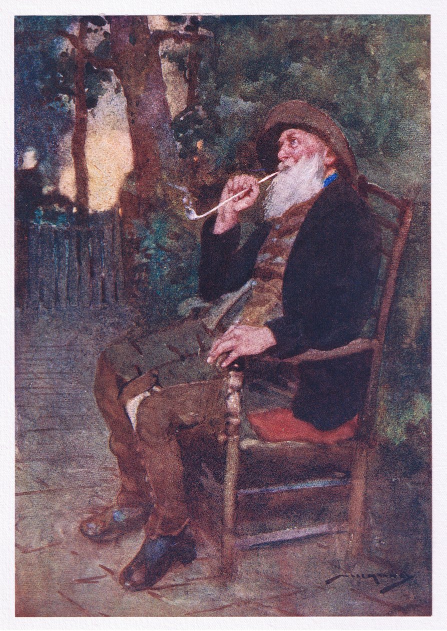 Hoe gelukkig hij die in schaduwen als deze, een jeugd van arbeid bekroont met een leeftijd van gemak door William Lee Hankey