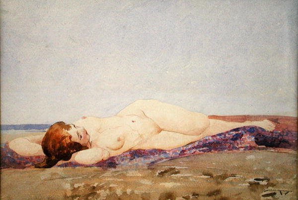 Liggend Naakt door William Lee Hankey