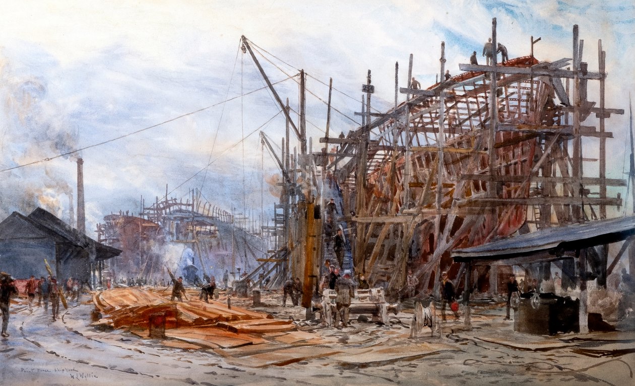 Point House Scheepswerf door William Lionel Wyllie