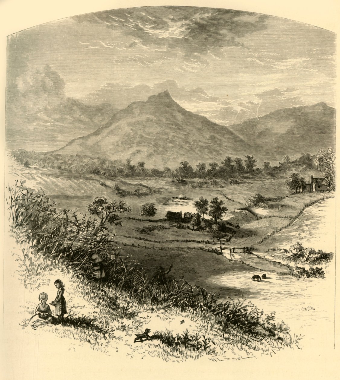 Peaks of Otter, 1872 door William Ludwell Sheppard
