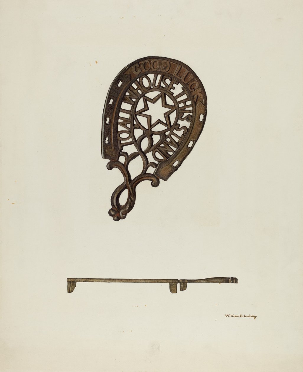 Onderzetter, ca. 1939 door William Ludwig