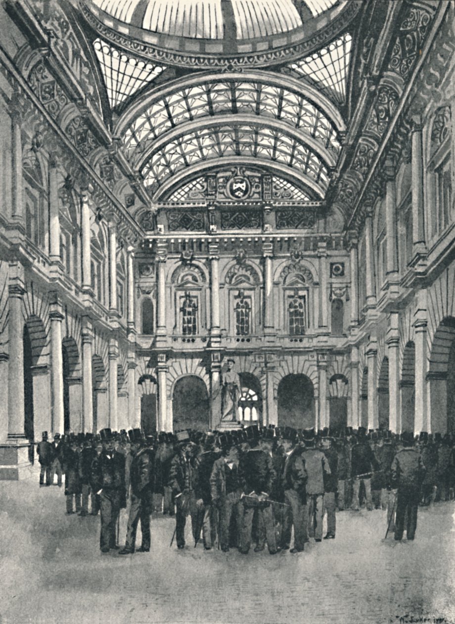 Op Beurs - Royal Exchange door William Luker