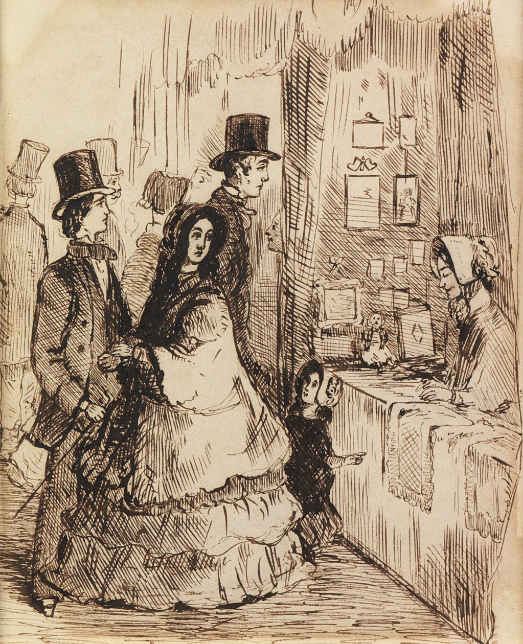 Deugd beloond: een kraam in Vanity Fair door William Makepeace Thackeray