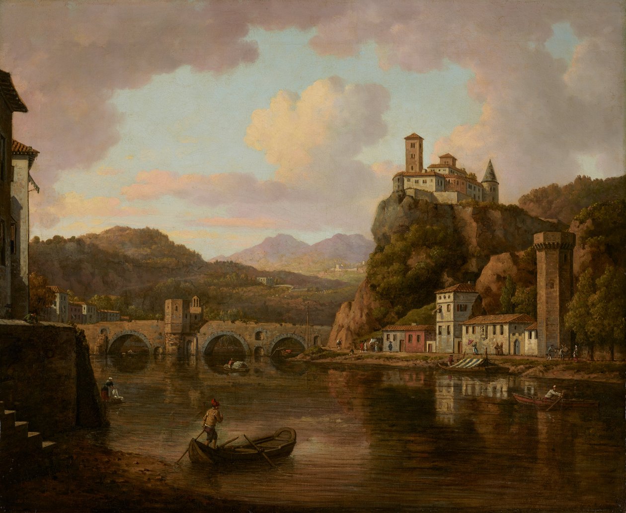 Kasteel aan de Rhône, Frankrijk door William Marlow