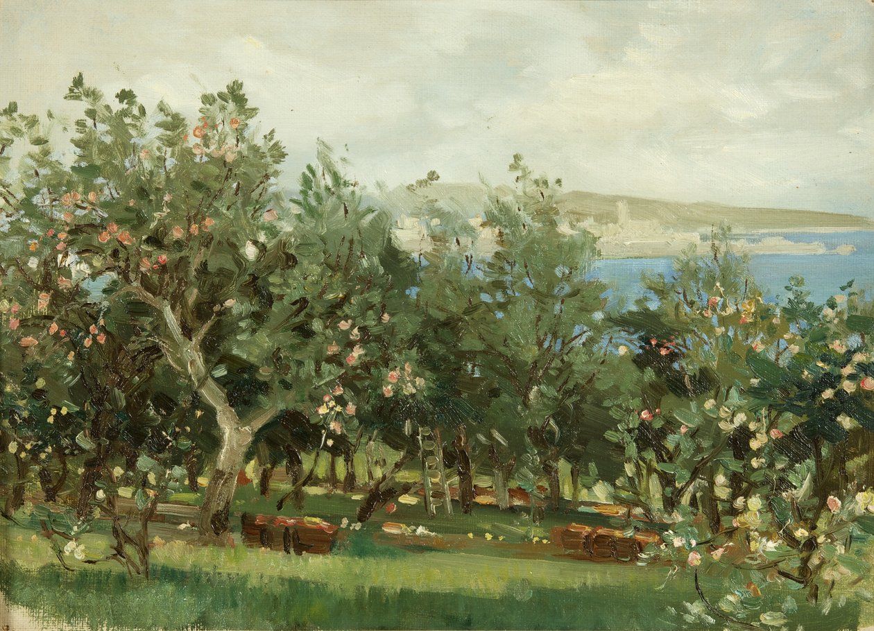 Een appelboomgaard door William Matthew Hale