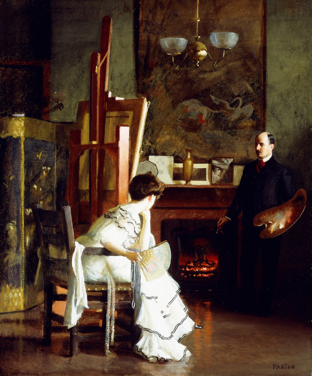 In het Atelier door William McGregor Paxton