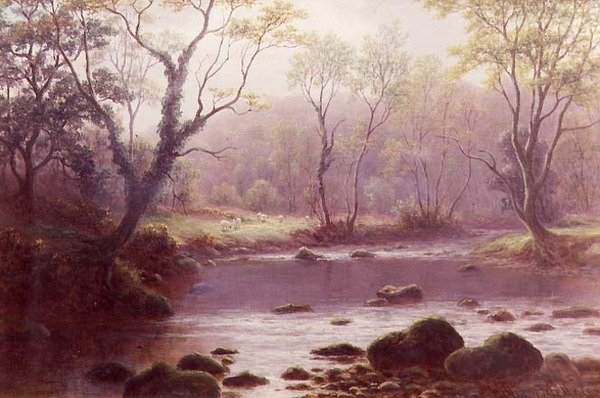 Aan de Wharfe door William Mellor