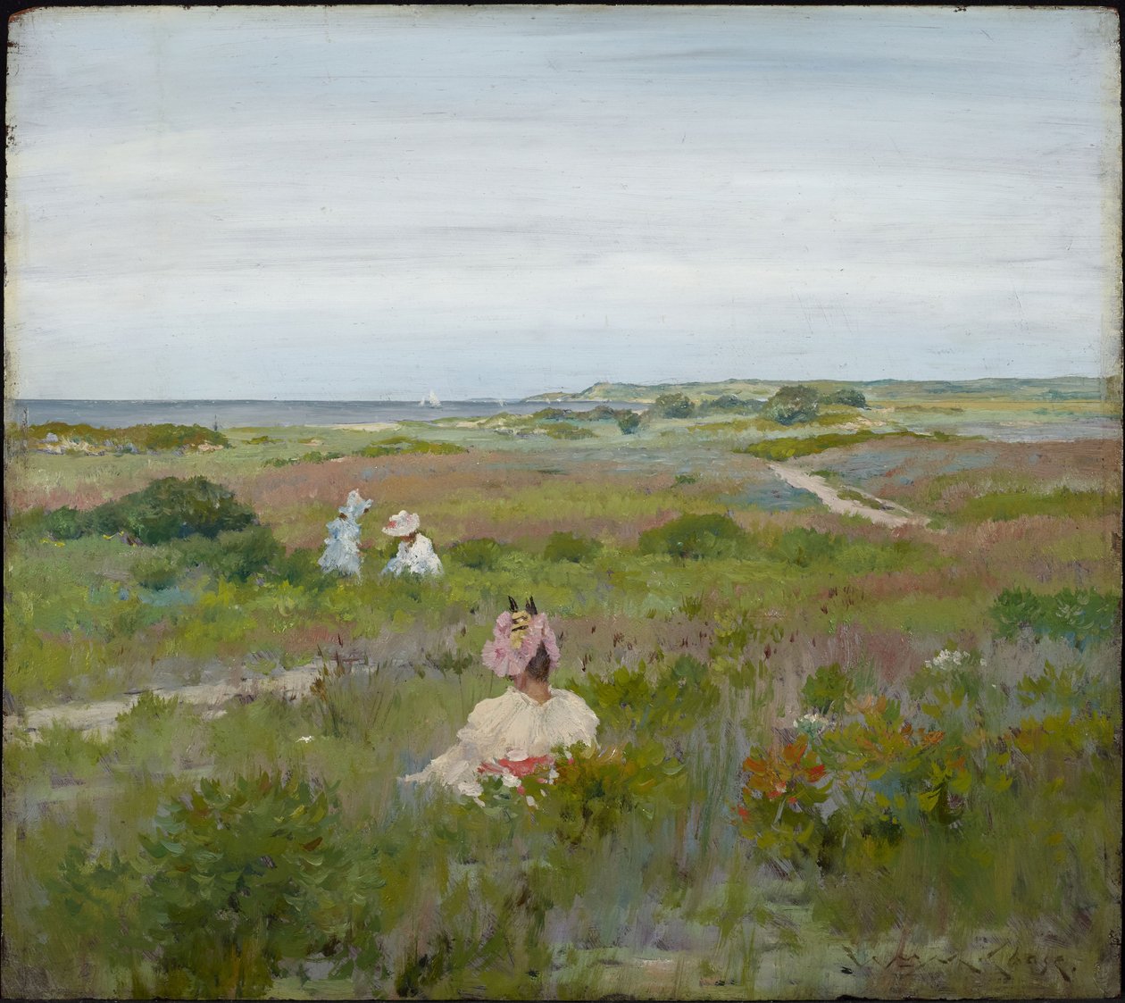 Landschap: Shinnecock, Long Island door William Merritt Chase