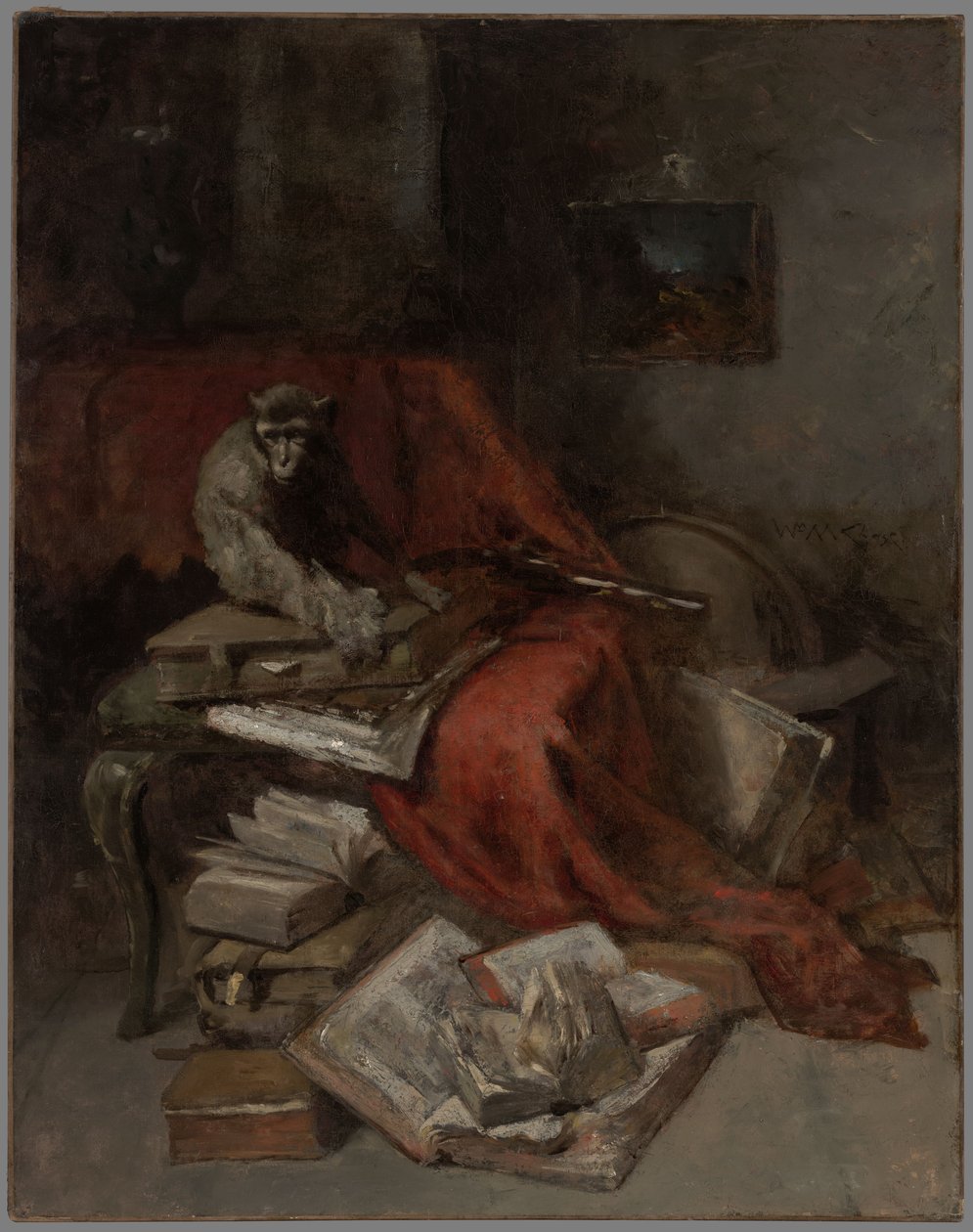Spelen met literatuur door William Merritt Chase