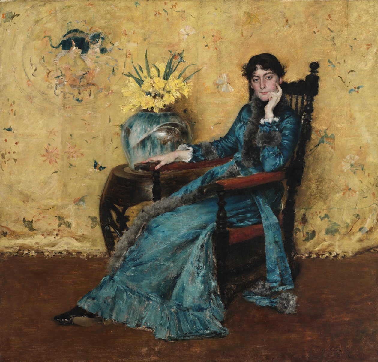Portret van Dora Wheeler door William Merritt Chase