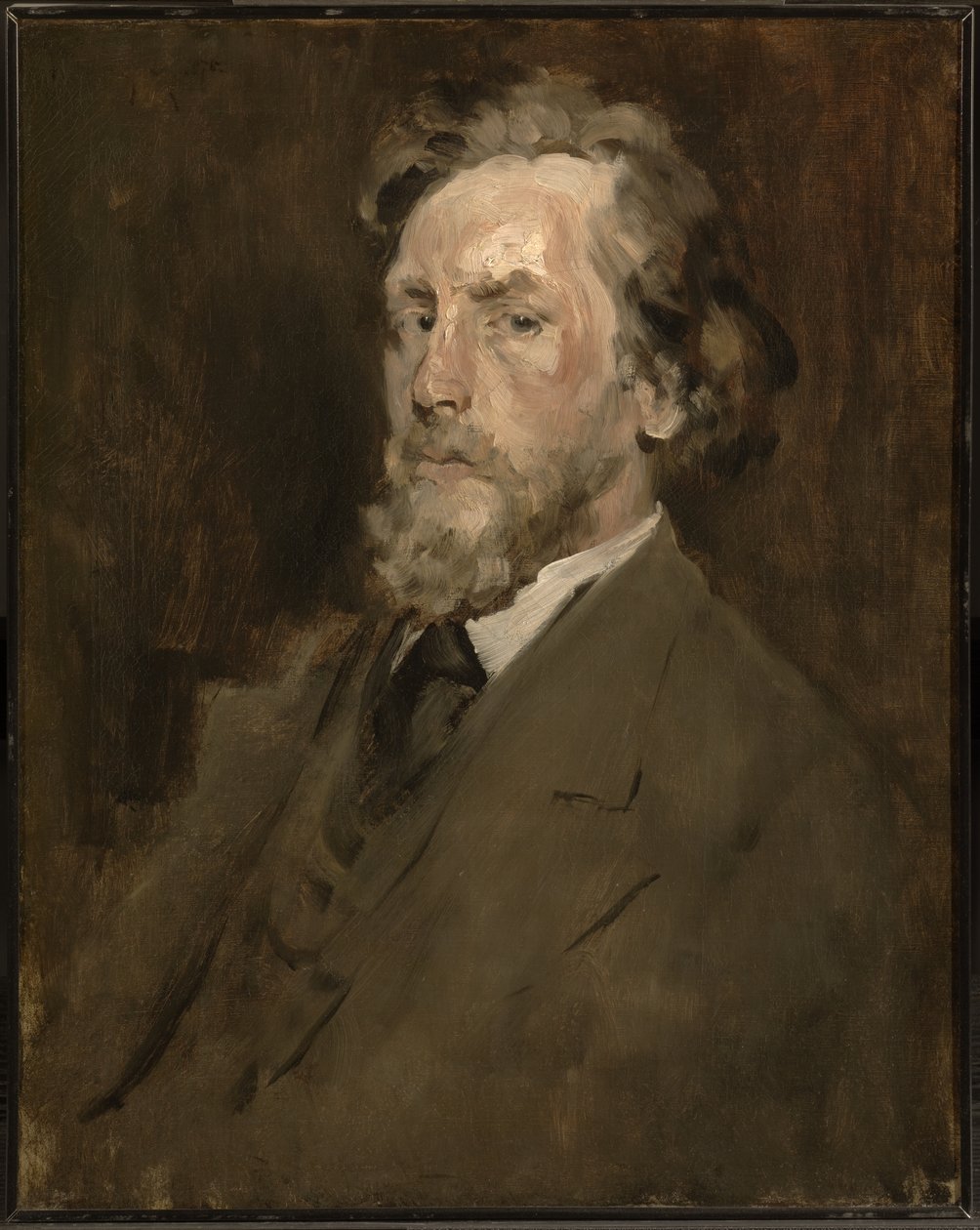Portret van een man door William Merritt Chase
