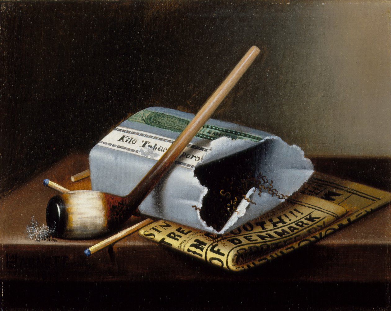 Ach, arme Yorick door William Michael Harnett