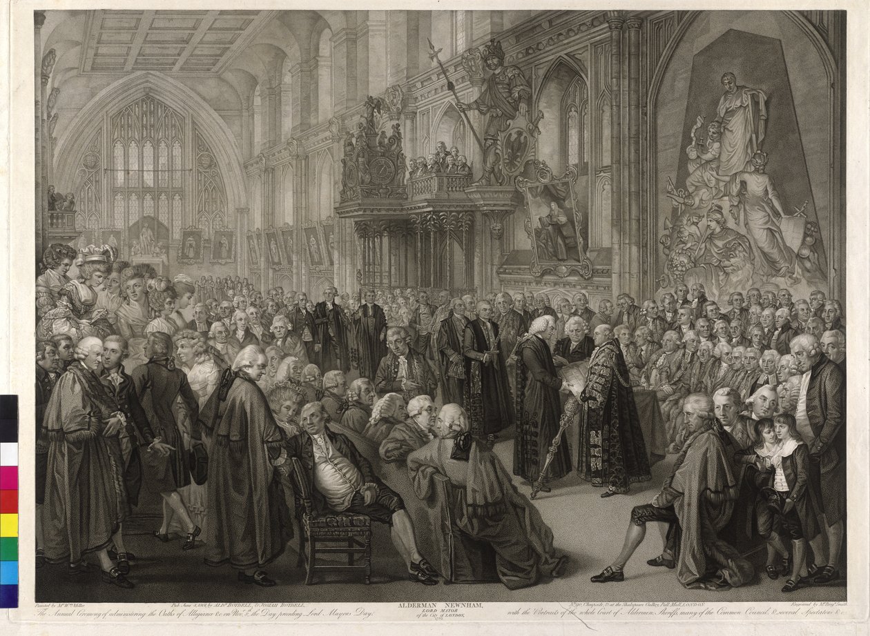 De Lord Mayor van Londen Nathaniel Newnham door William Miller