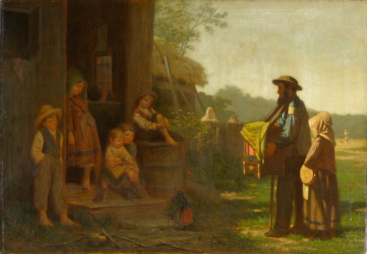 De orgeldraaier, c.1865-75 door William Morgan