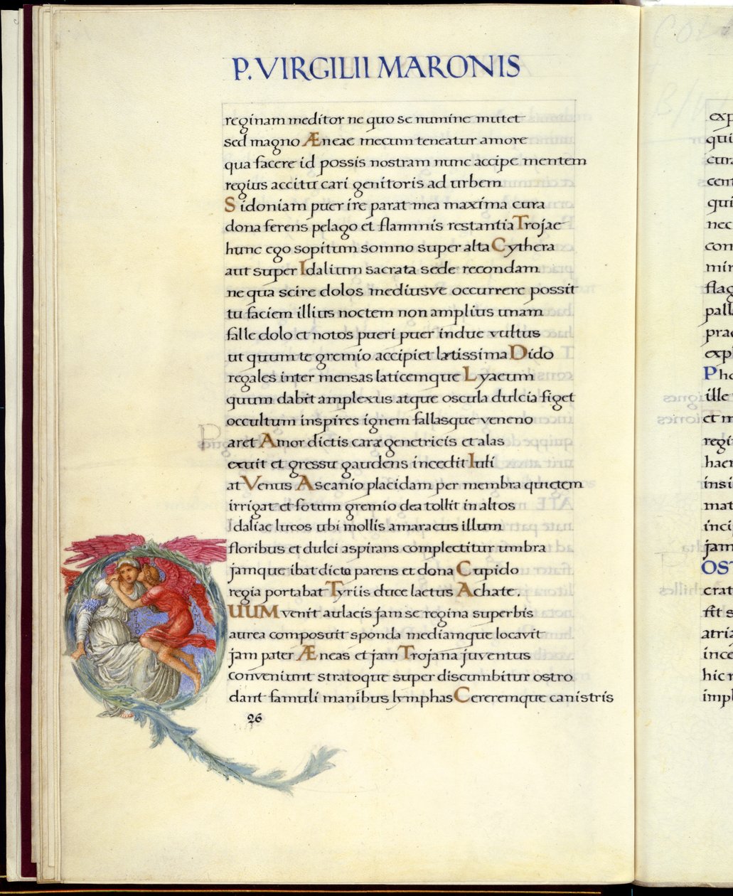 Dido en Cupido, pagina 26 uit Vergilius