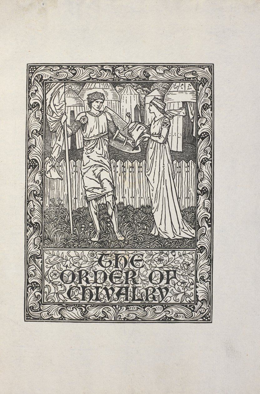 Illustratie door William Morris, voor 