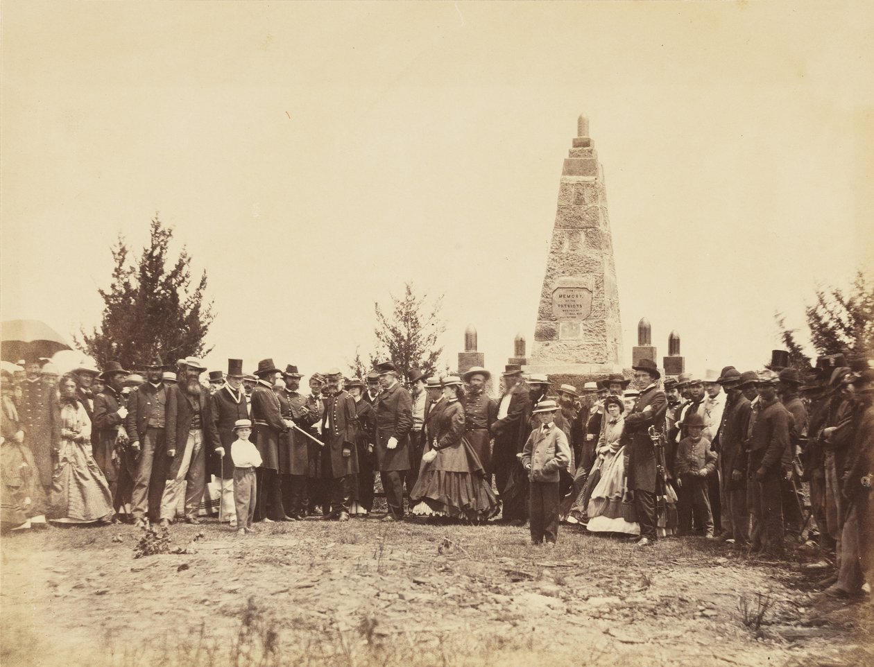 Inwijding van Monument, op Bull Run Slagveld, juni door William Morris Smith