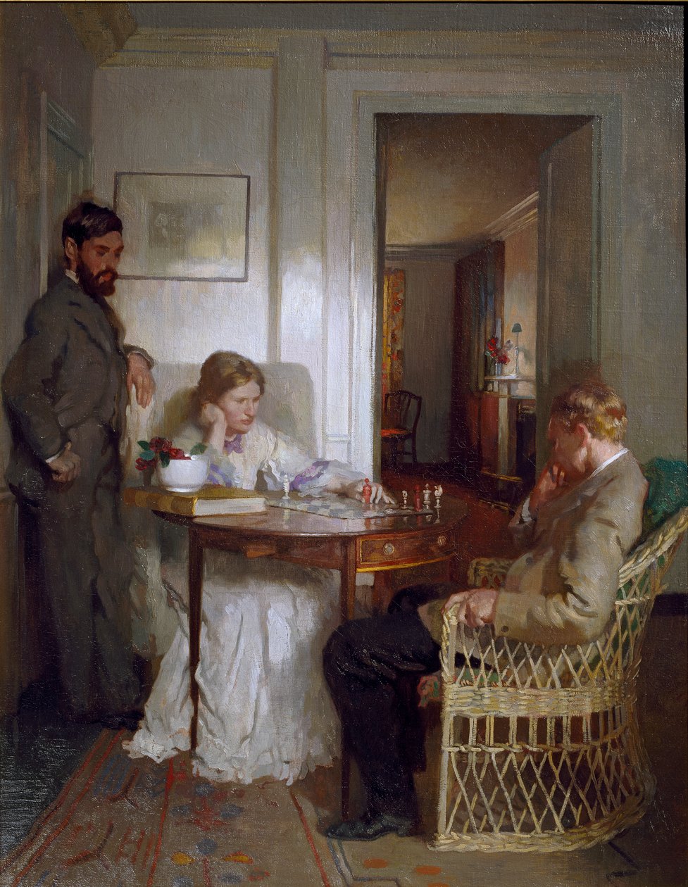 De schaakspelers door William Newenham Montague Orpen