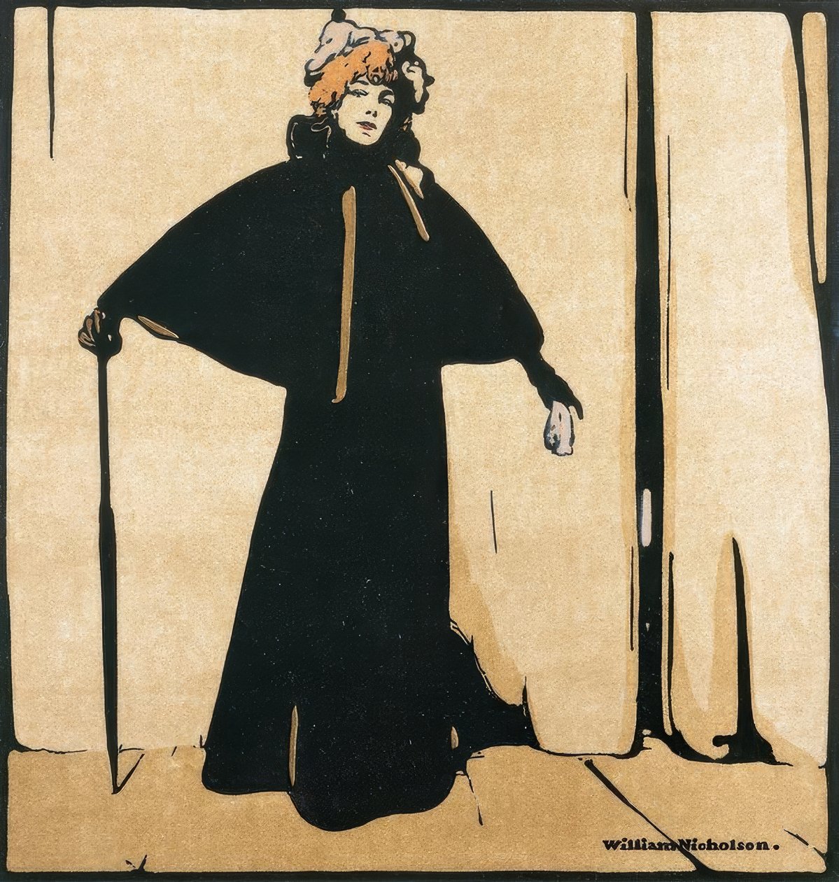 Portret van Sarah Bernhardt door William Nicholson