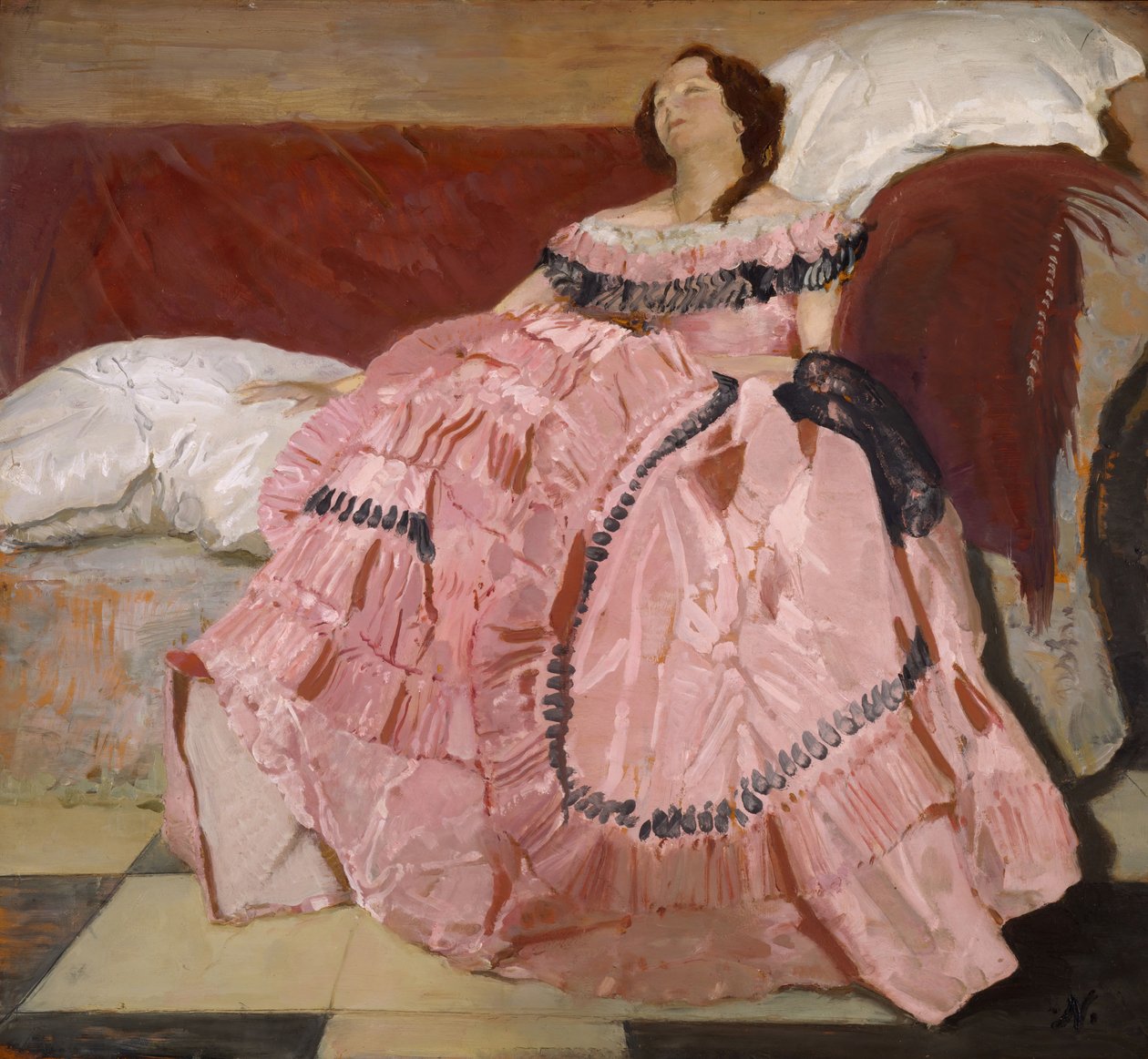 De Roze Jurk door William Nicholson