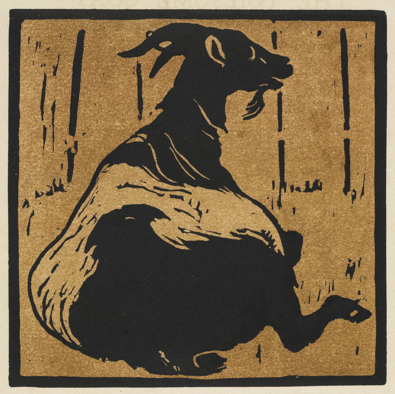 Het Vierkante Boek van Dieren: De Moeizame Geit door William Nicholson