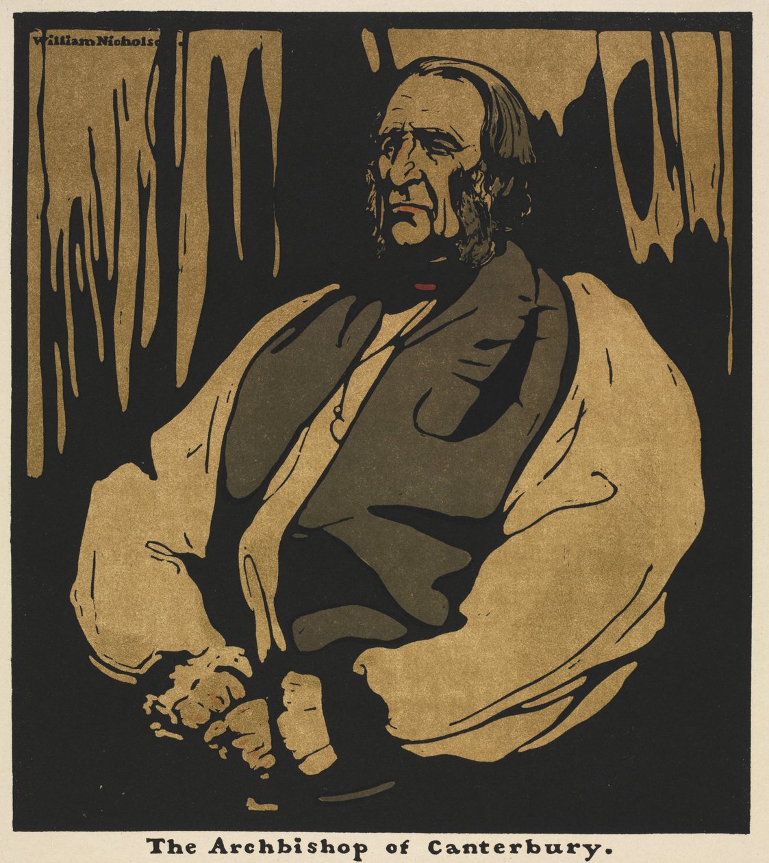 Twaalf portretten: De aartsbisschop van Canterbury door William Nicholson