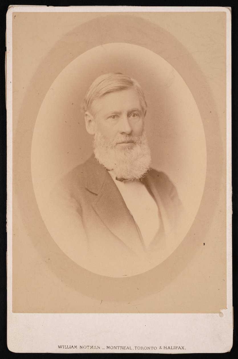 Portret van Asa Gray 1810-1888, voor 1876 door William Notman