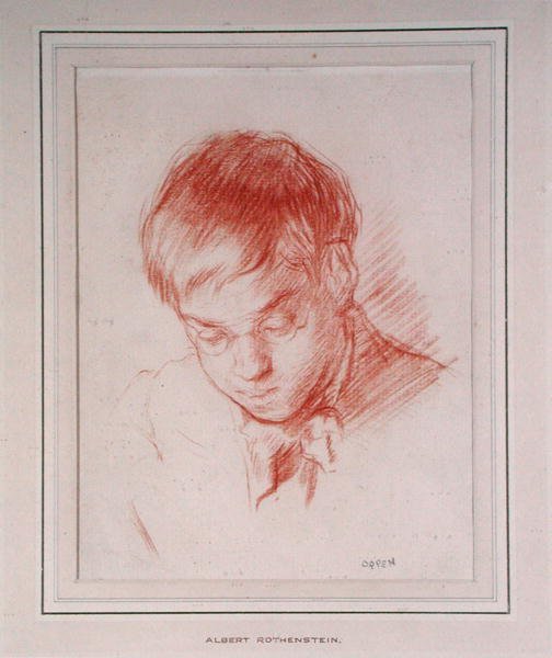 Portret van Albert Rothenstein (Rutherstone) door William Orpen