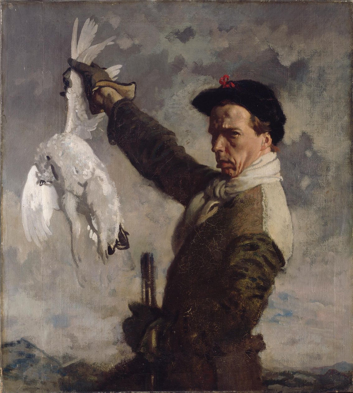Het dode sneeuwhoen (een zelfportret) door William Orpen