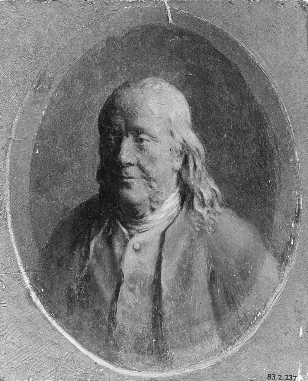 Portret van Benjamin Franklin, ca. 1870-80 door William P. Babcock