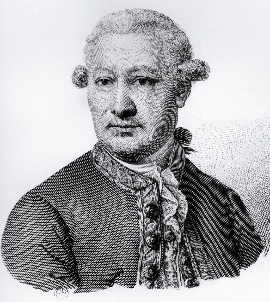 Portret van Giovanni Alessandro Brambilla (1728-1800), Baron van Carpiano, Italiaanse anatoom, patholoog en arts, gravure door Nicolas Toussaint Charlet