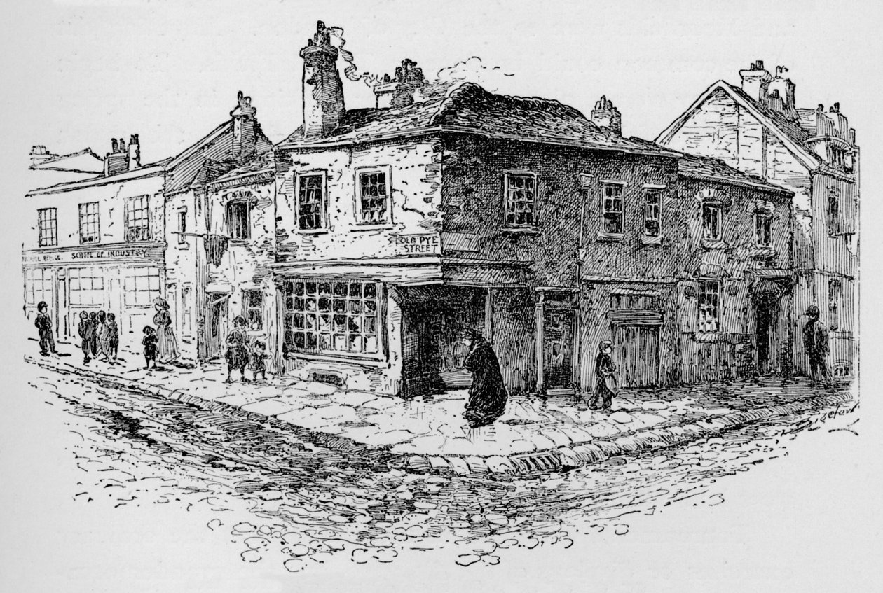 Oude Pye Straat en de Ragged School door William Patten