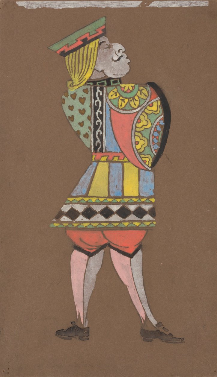 Hartenboer (kostuumontwerp voor Alice-in-Wonderland) door William Penhallow Henderson