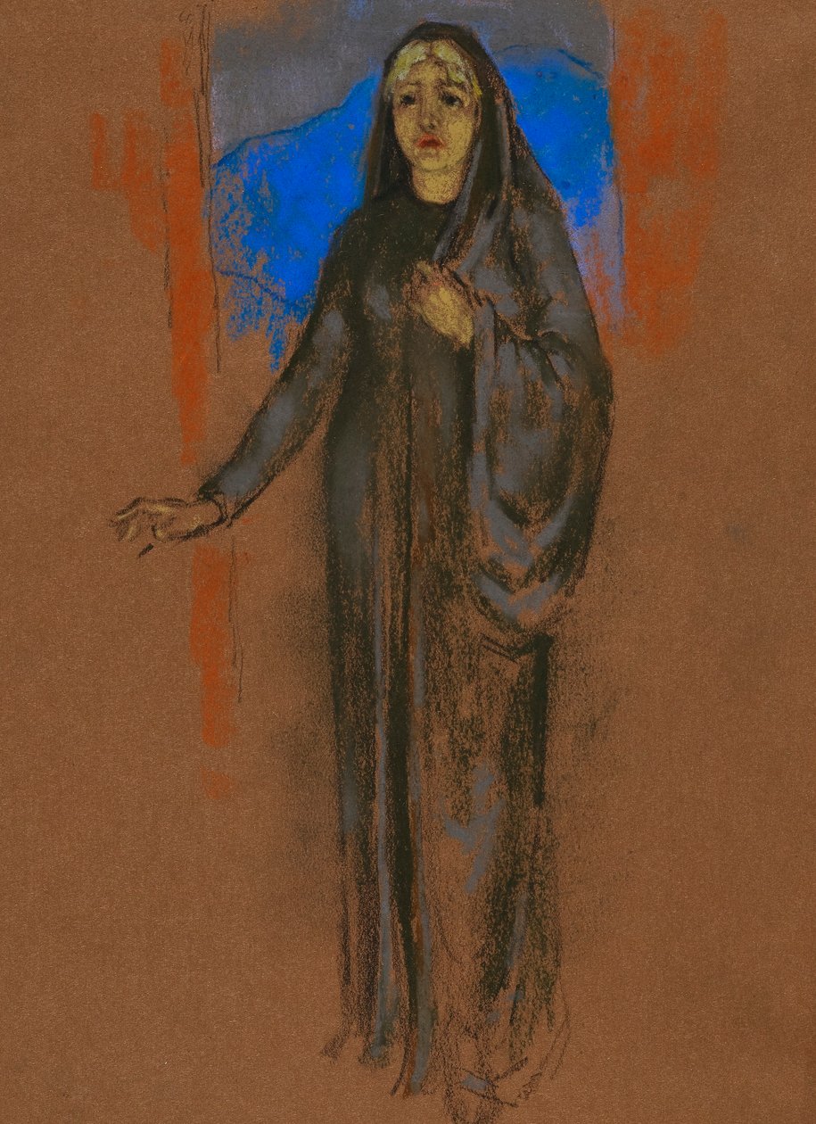 Sara Algood als Cathleen Ni Houlihan, Chicago, 1915 door William Penhallow Henderson