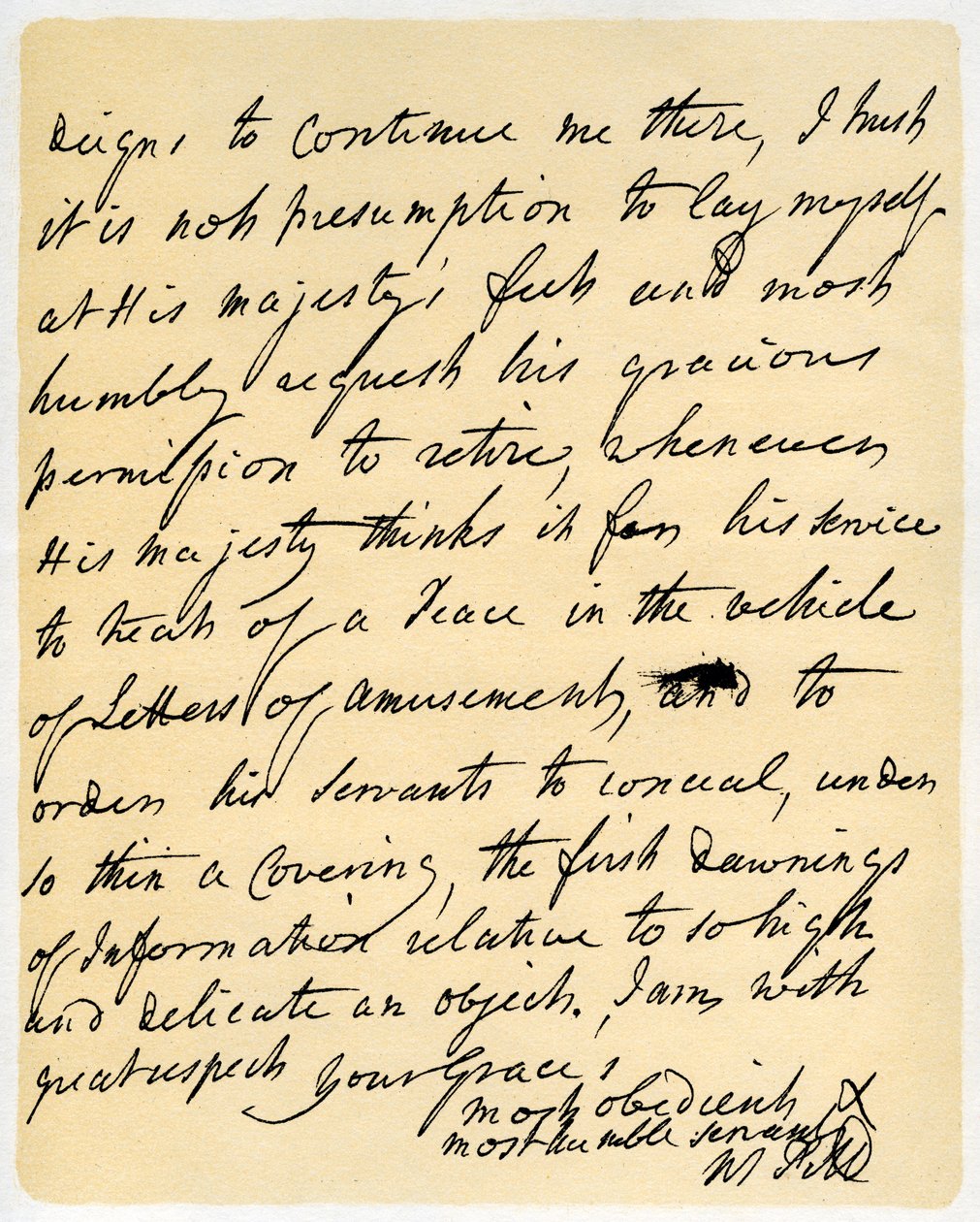 Brief van William Pitt aan de hertog van Newcastle, Hayes, 23 oktober 1759 door William Pitt