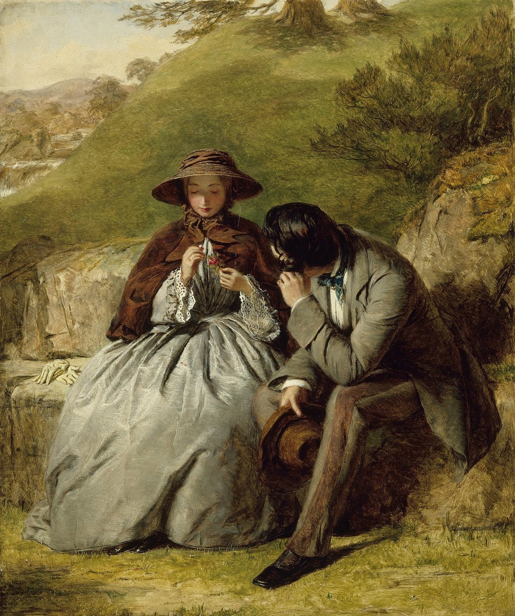 De Geliefden door William Powell Frith
