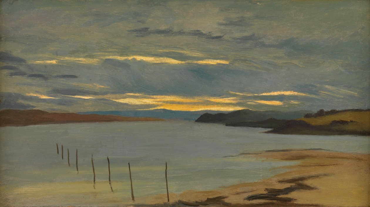 Kust van Dorset door William Pye